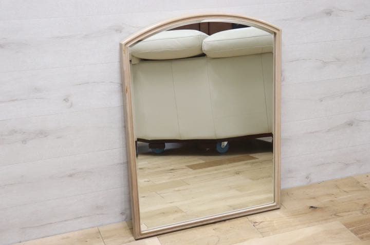 GMET380A○壁掛けミラー ウォールミラー 鏡 姿見 シンプルモダン 木製フ