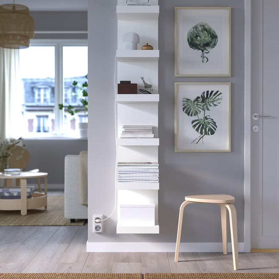 IKEA イケア　LACK ラック　シェルフ 30x190 cm ホワイト