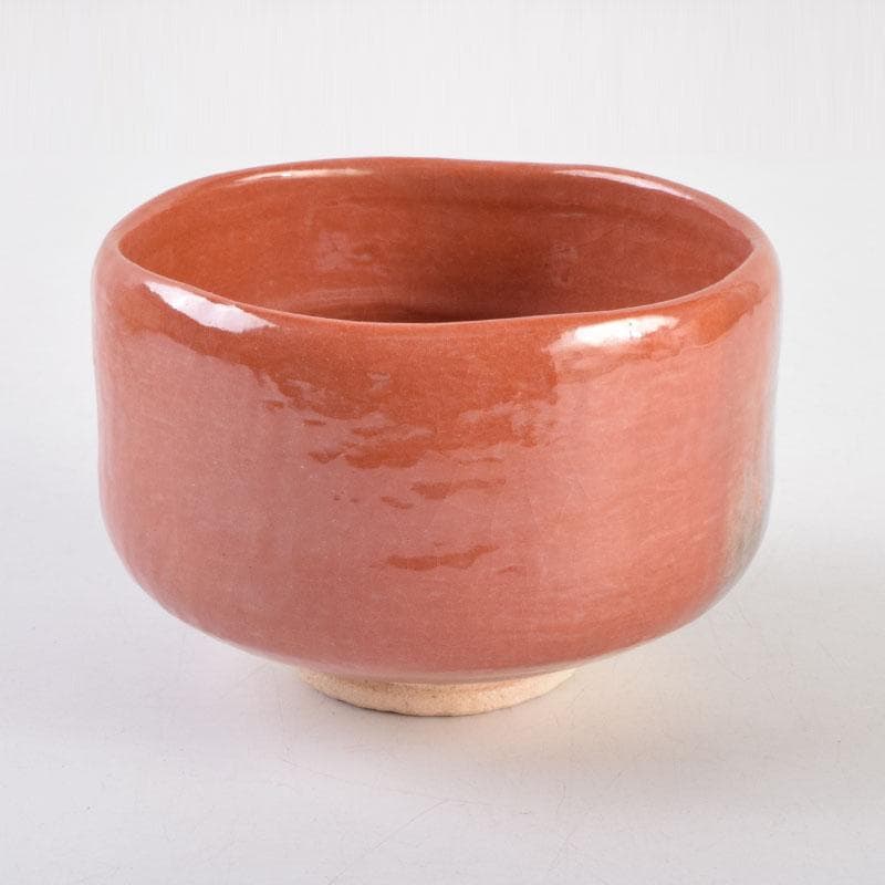 茶道具　京焼　桂窯　伊東桂楽造　赤茶碗　共布　前大徳　西垣大道極め箱　C9222