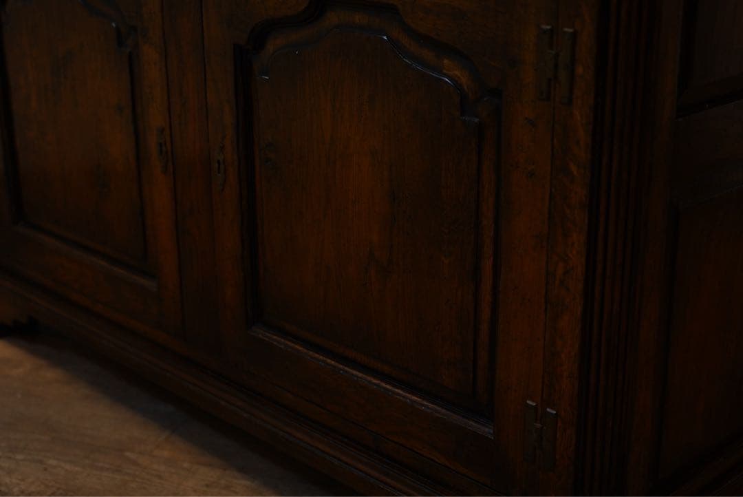 フランスアンティーク　1800年代　古木　キャビネット　カウンター