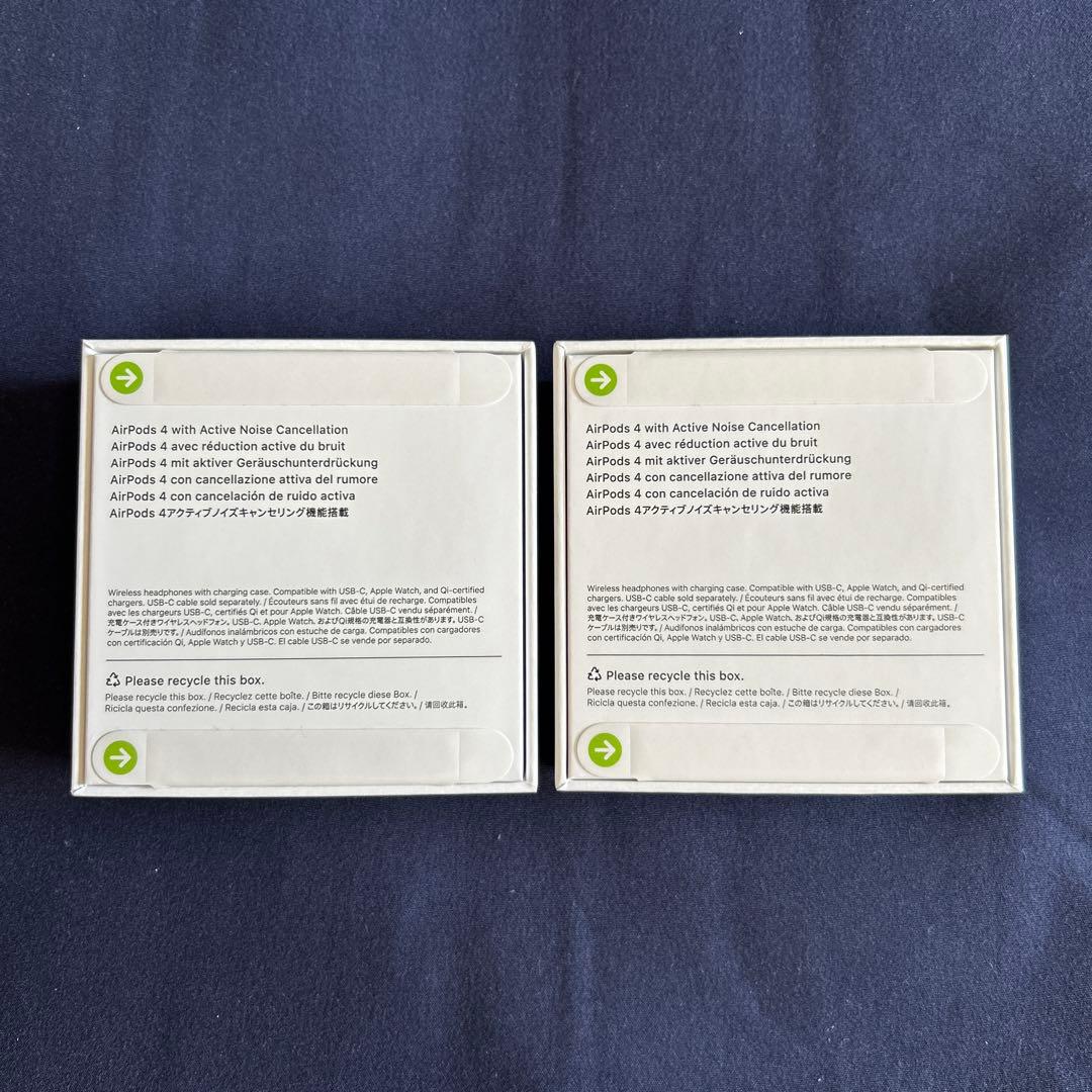 【純正 / 新品未開封】AirPods 第4世代 ノイズキャンセル付/2つセット
