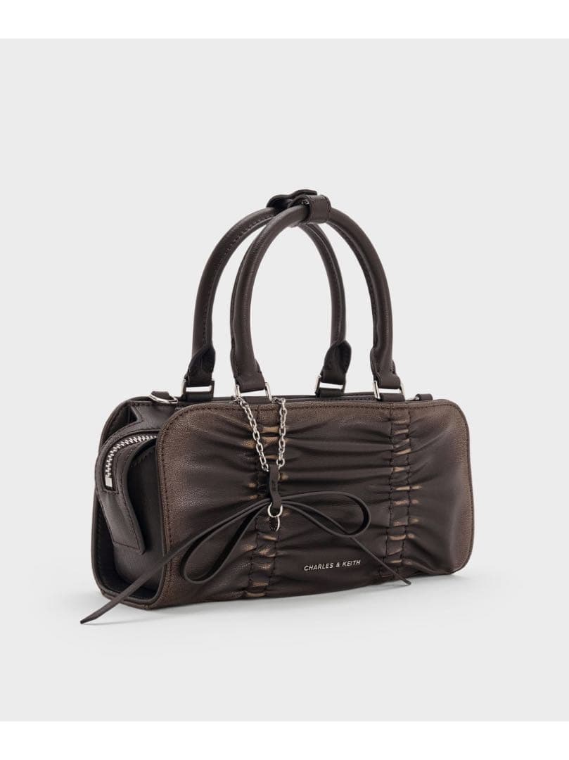 【超美品】CHARLES & KEITH Kadee ケーディー バッグ ダーク