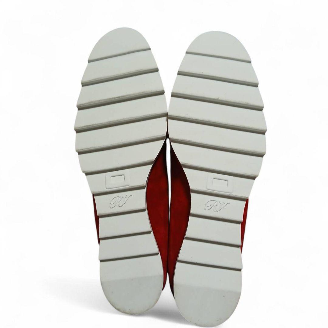 未使用級✨ロジェ ヴィヴィエ スエード パンプス 赤 レッド 38 シューズ