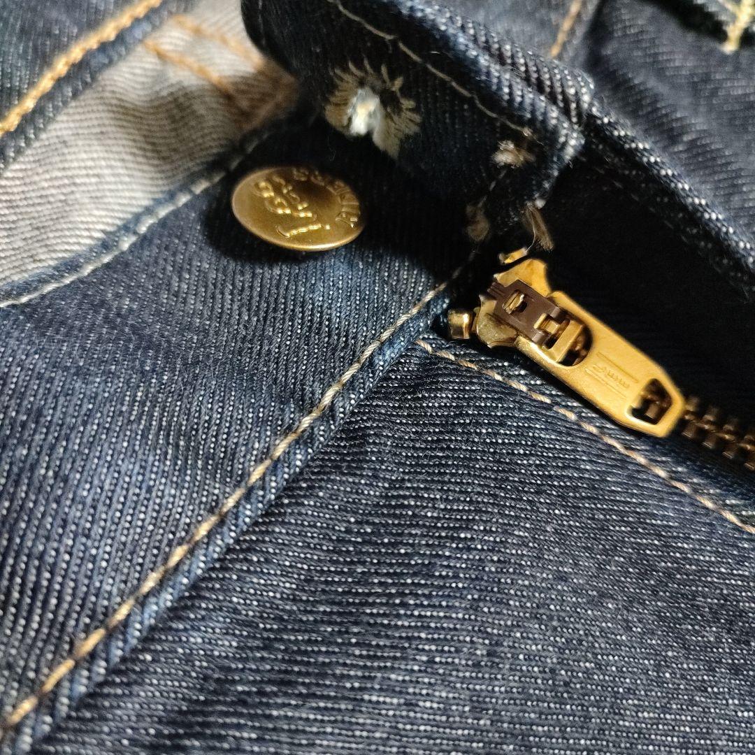 美品 Lee W34 101Z LM8101 ストレートデニム 日本製 濃紺