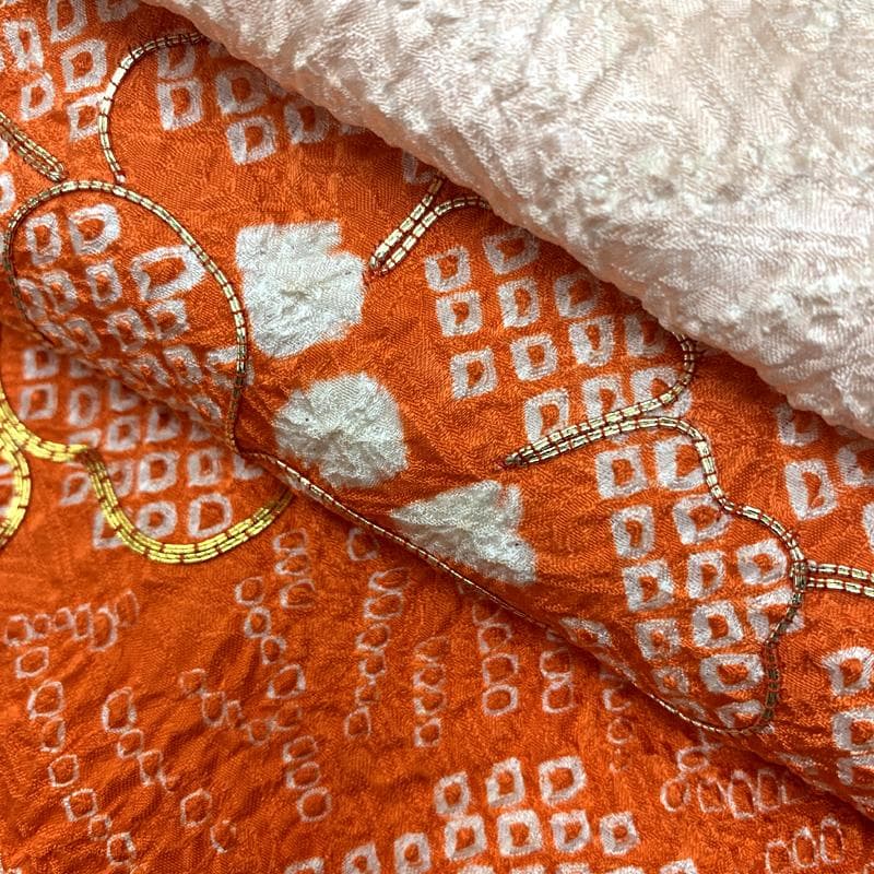 506ag37□七五三 七歳 女児 着物&袋帯&長襦袢 総絞り 牡丹□良好