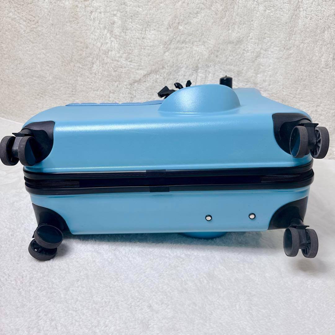 子供が乗れるキャリーケース スーツケース クッション ベルト 旅行 ブルー