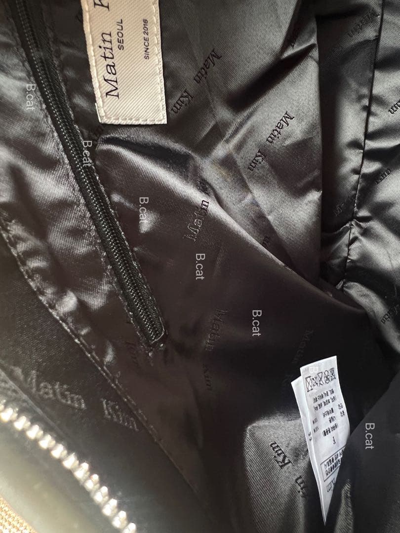 Matin Kim 黒 レザー ショルダーバッグboo