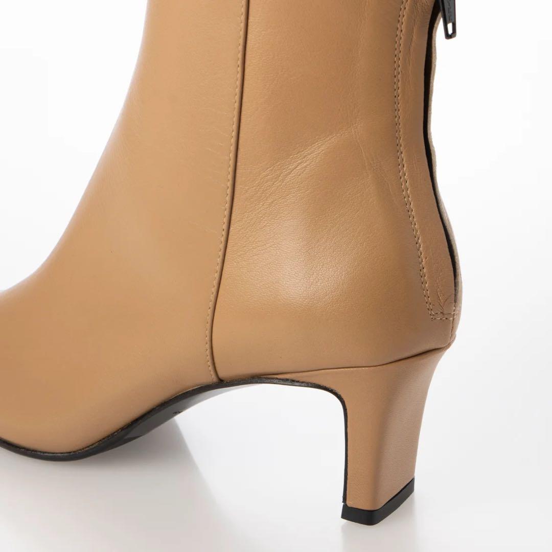 【美品】ファビオルスコーニ セットバックヒールバックジップブーツ 37