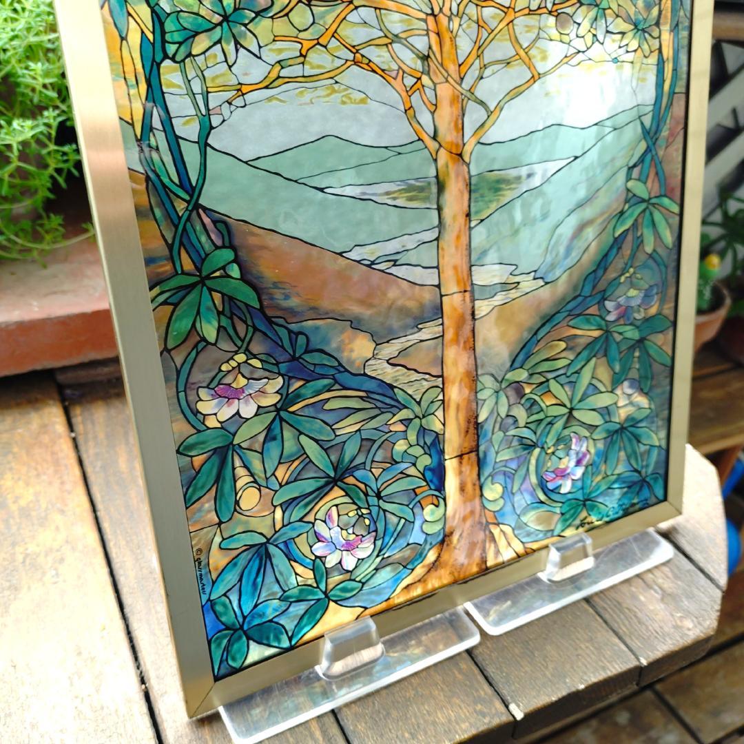 ルイスCティファニー ステンドグラスTree of Lifeグラスマスターズ社