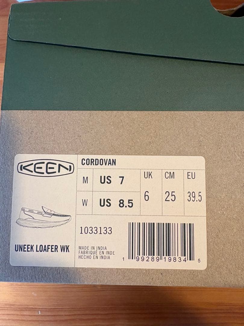 靴 KEEN UNEEK LOAFER WK CORDOVAN 25cm