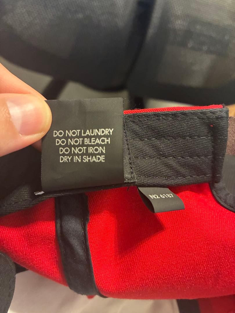 帽子 peaceminusone BALL CAP #1 RED