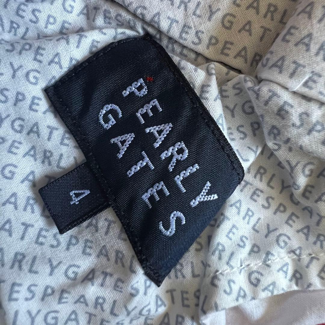 パーリーゲイツ　セットアップ　チェック柄　ジャケット　パンツ　メンズ　ゴルフ　赤