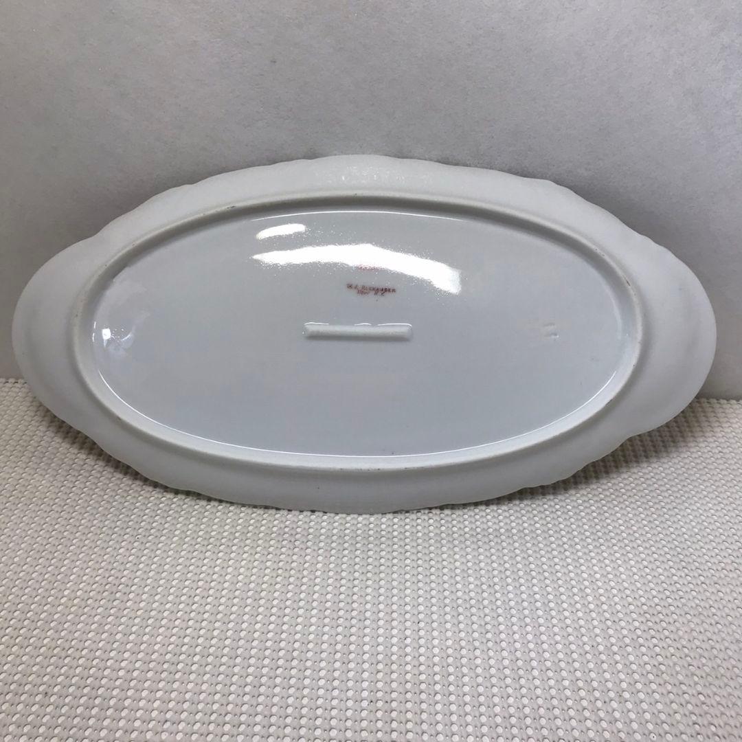 セオドア ハビランド リモージュ　フランス アンティーク　オーバルディッシュ