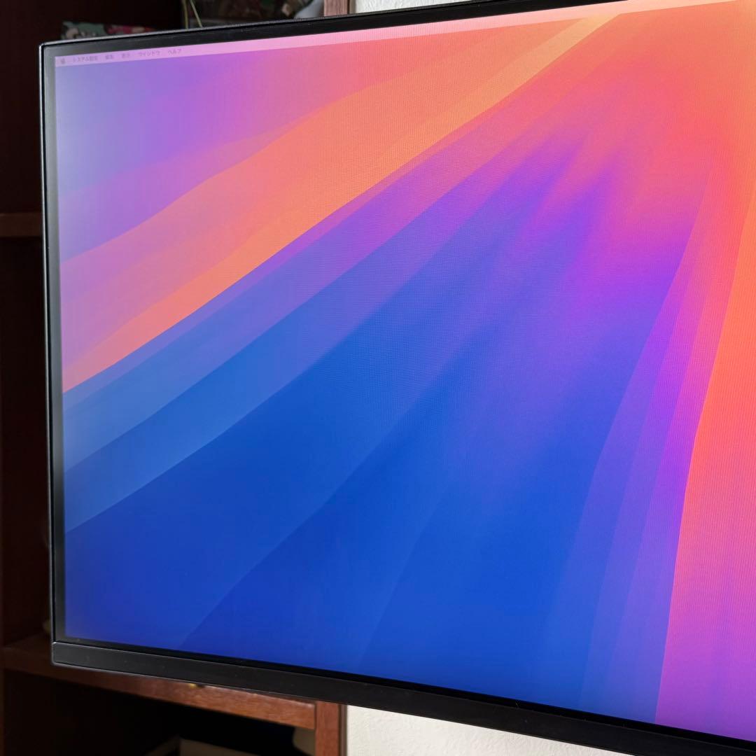 LG 曲面モニター 35WN75C-B ディスプレイ（モニターアーム付き）