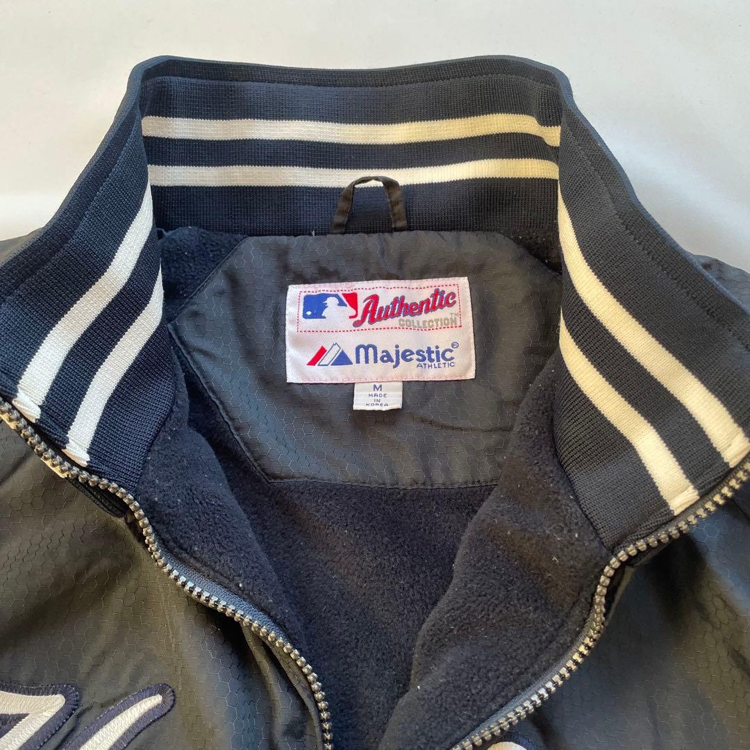 【美品】MLB ヤンキース 90s 総刺繍 スタジャン　ネイビー