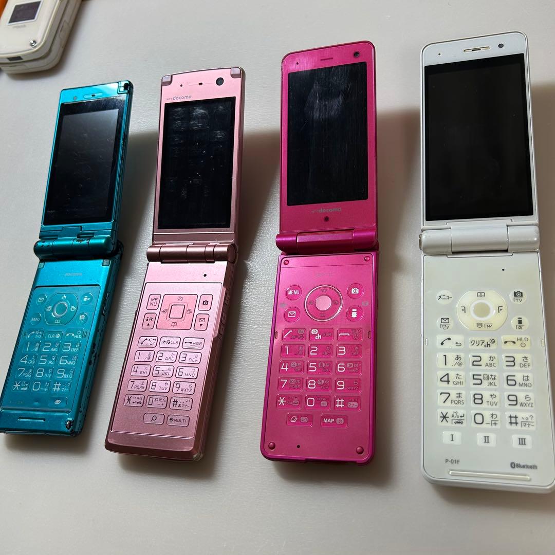 携帯電話 ガラケー 子供携帯 本体 充電器 補助充電 まとめ売り 14個