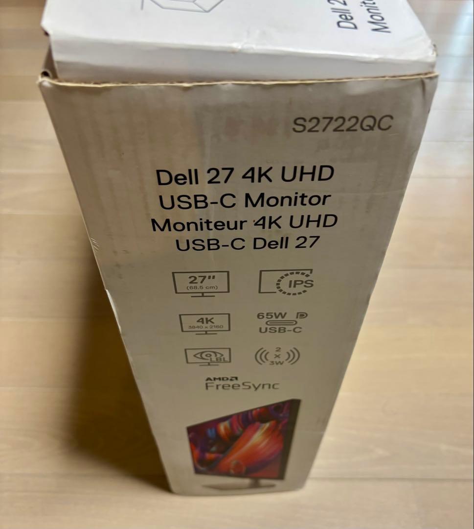 【ジャンク品】DELL 27インチ4K モニター S2722QC