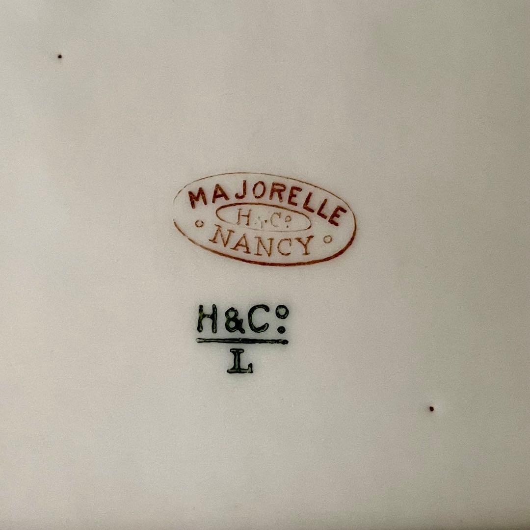 D*＊様 【希少レア美品】マジョレルナンシー×リュネヴィル隅切り角皿　フランスア