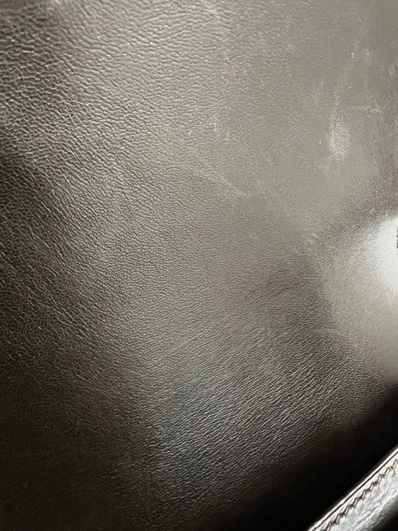 希少　エルメス　セクアナ22　ボックスカーフ　ダークブラウン　刻印不明