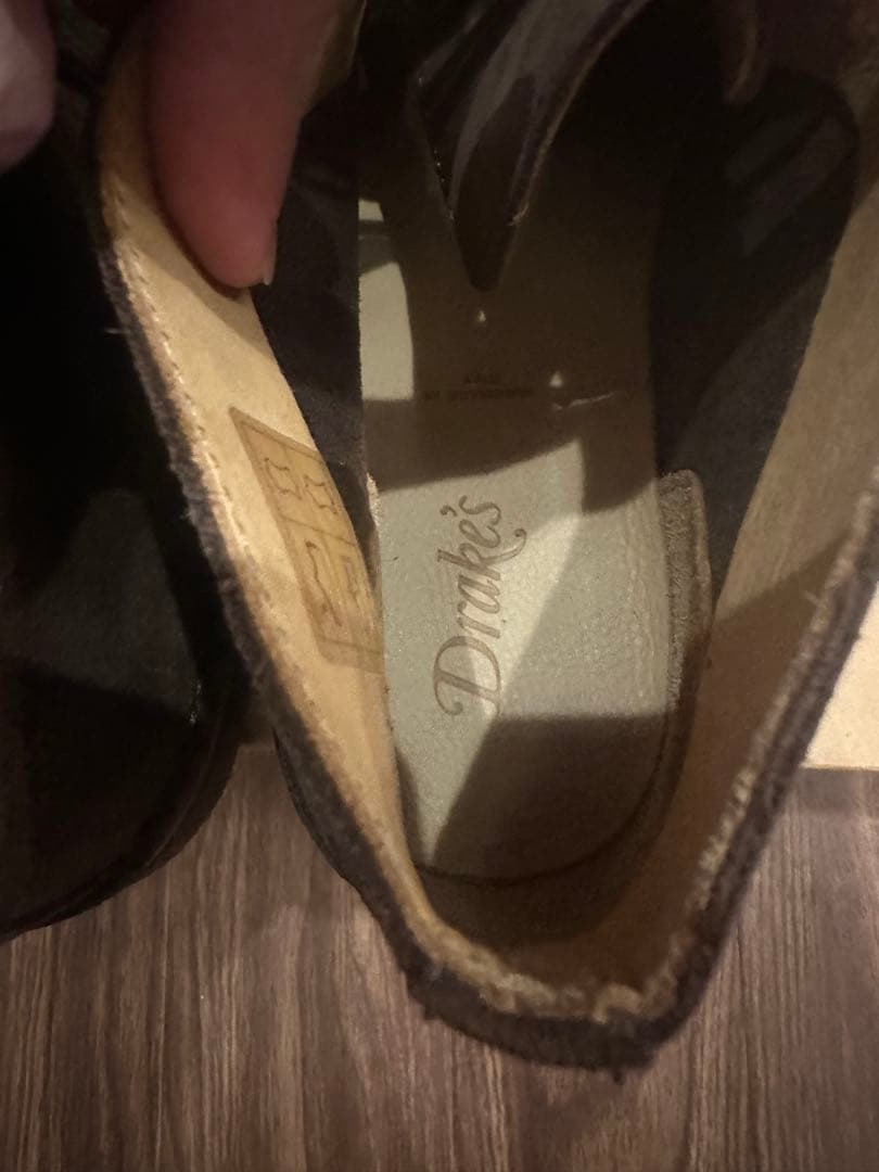 Drake's ブラウン スエード チャッカブーツ 7.5 未使用品