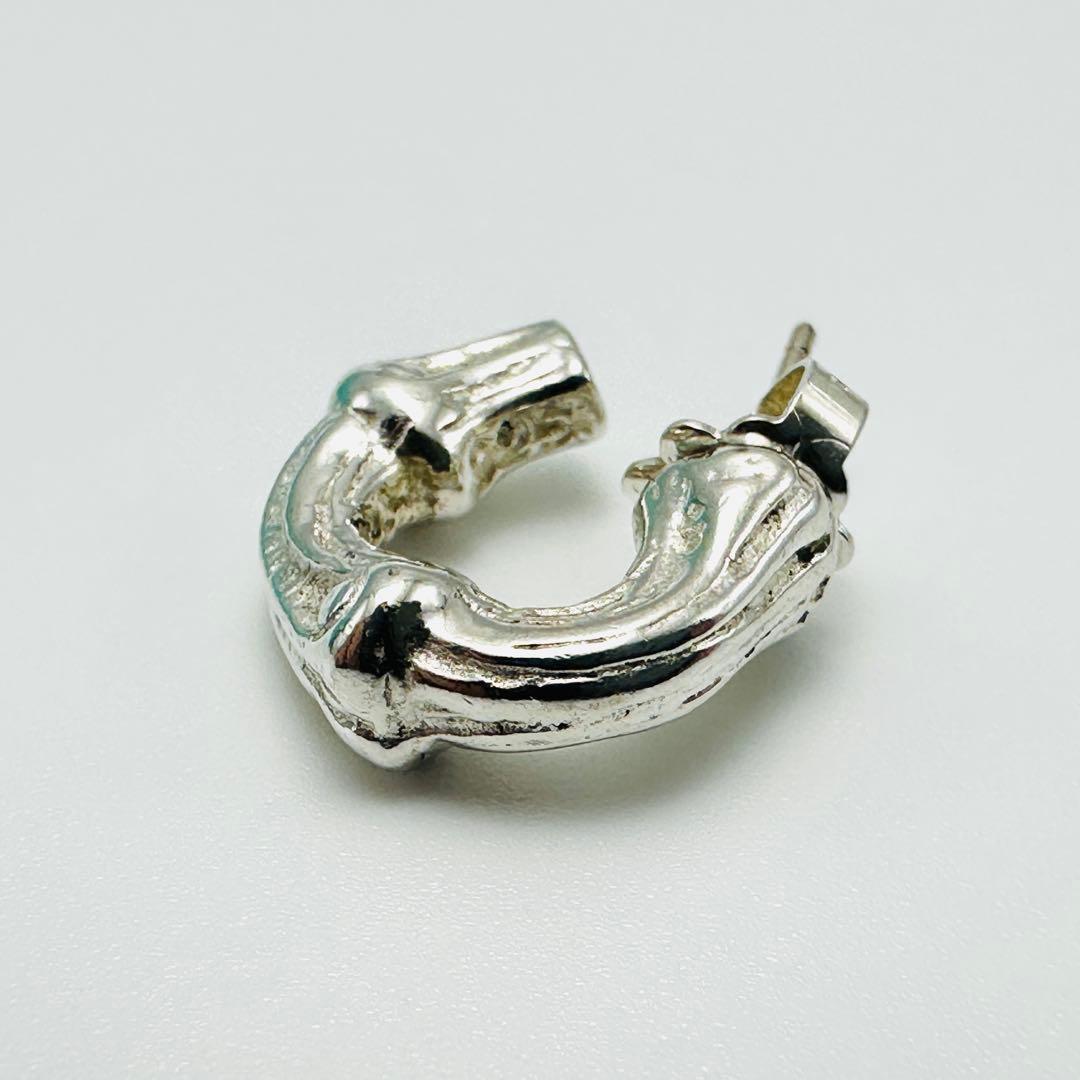 Tiffany バンブー　スモール　フープ　シルバーピアス　Ag925 片耳