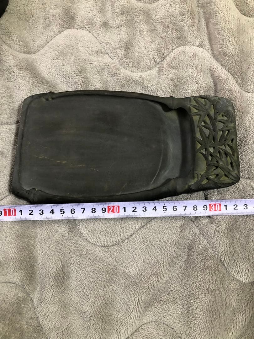 端渓硯　老坑 金綫 胭脂暈・蕉葉白・火捺・魚腦凍なと◆九吋◆上質箱◆旧麻子坑美石