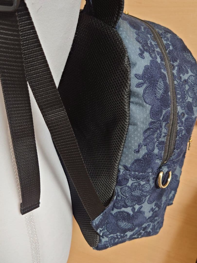 smile flower charcoal ミナペルホネン　リュック