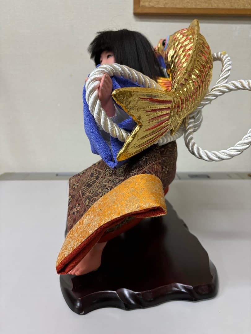 オリジナル五月人形　金太郎　鯉担ぎ
