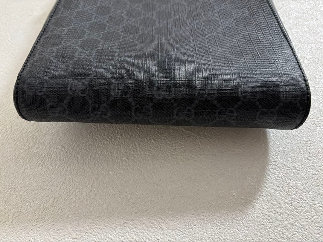 GUCCI スモール メッセンジャー ショルダーバッグ GGスプリーム ブラック