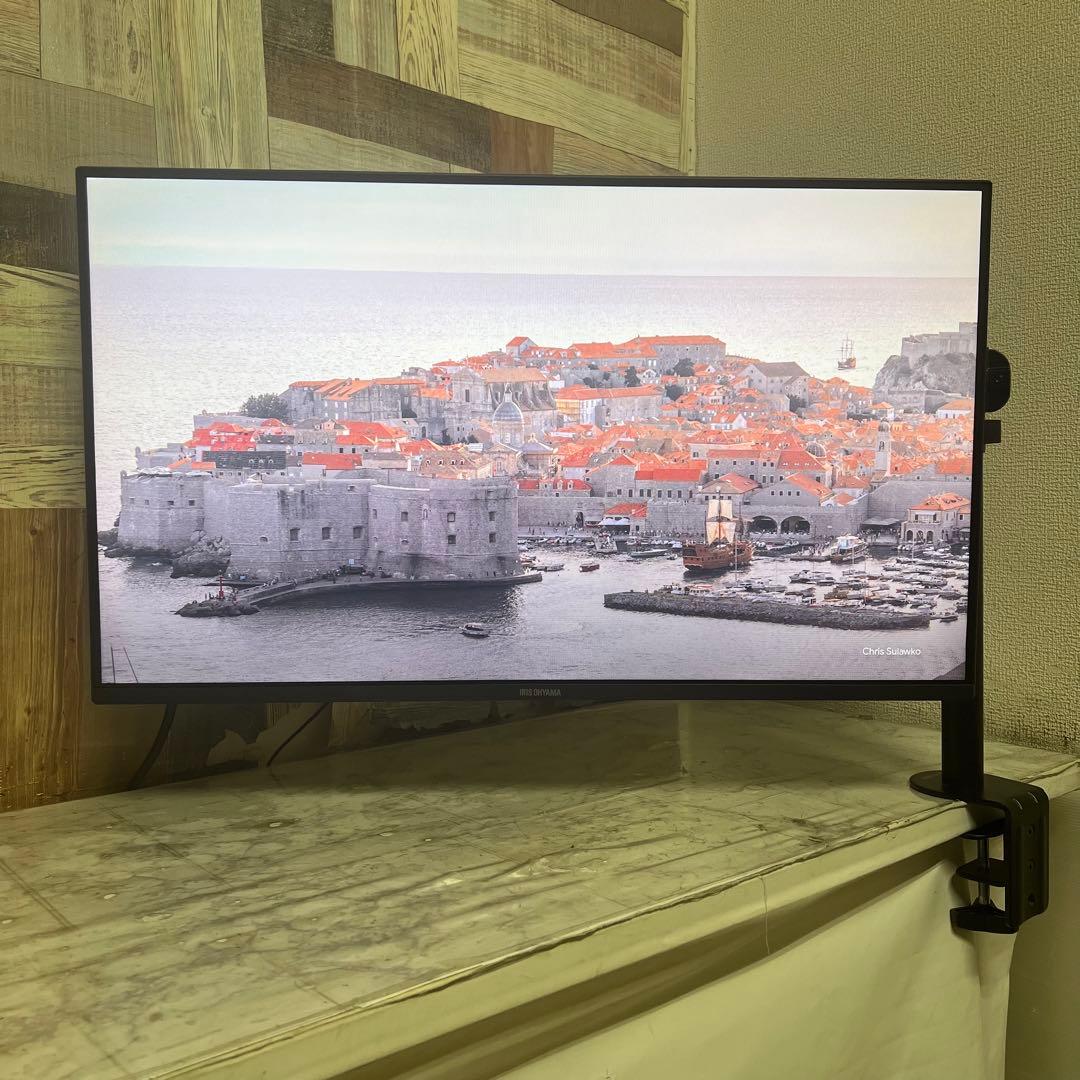 リクエスト価格❣️全国送料込アイリスオーヤマ32型液晶モニターベゼルレス。スタンド