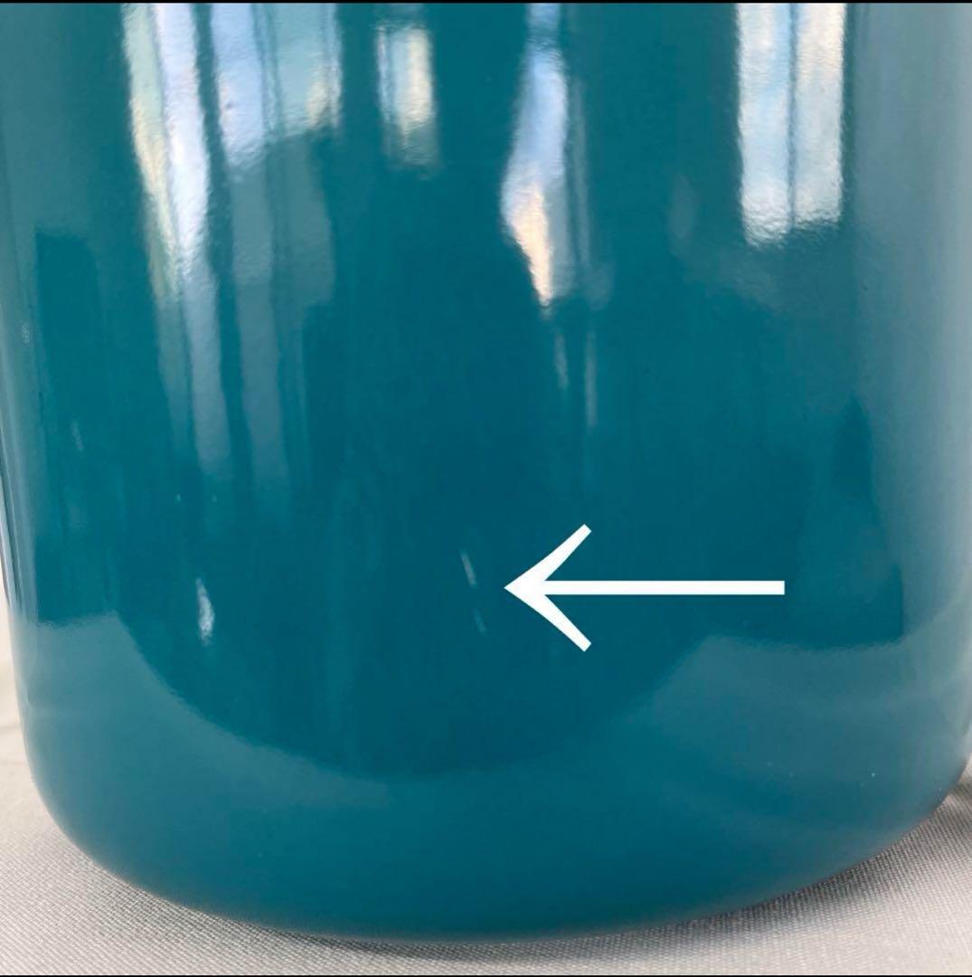 ルクルーゼ　キャニスター　カリビアンブルー　特大サイズ