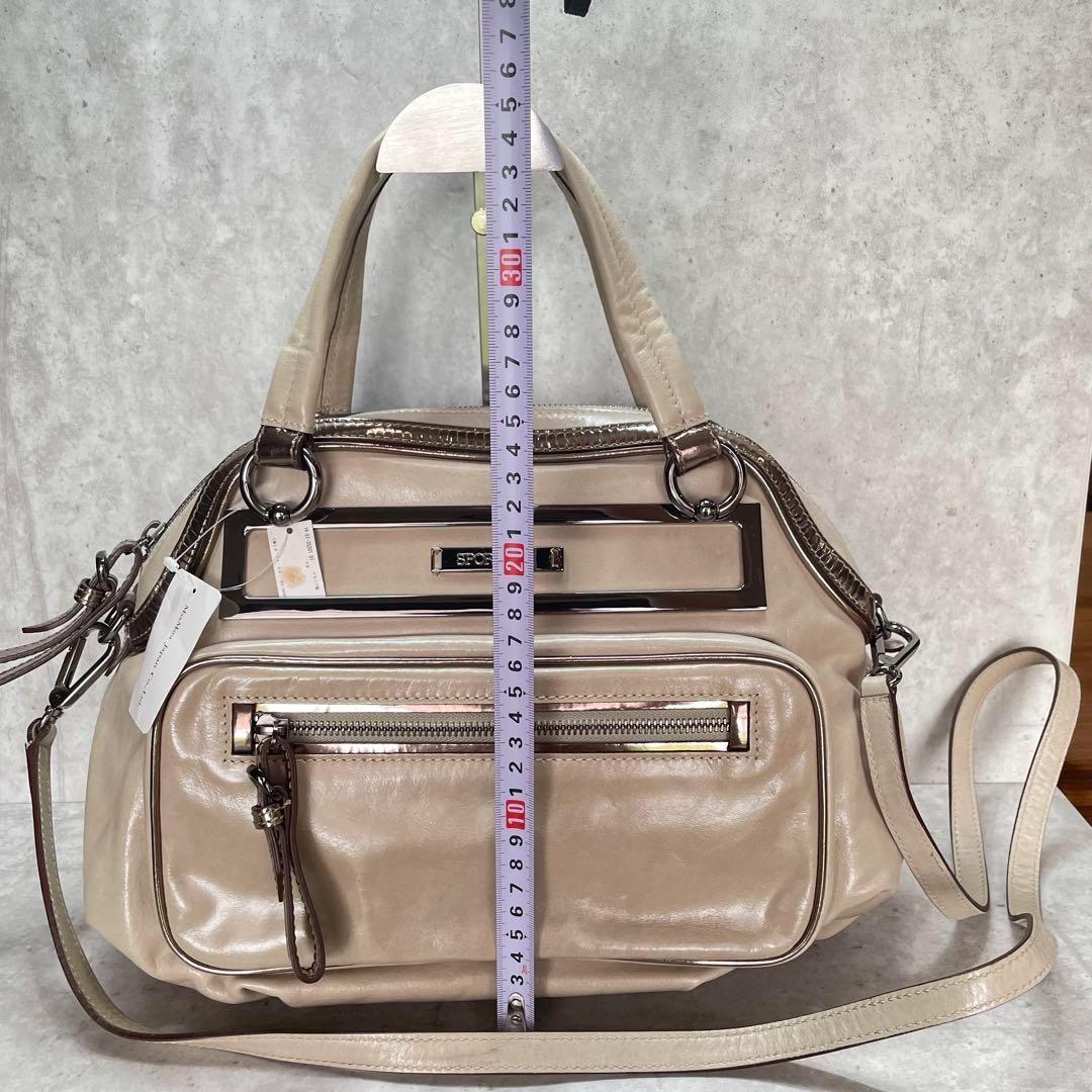 MaxMara SPORTMAX ♡ 牛革 2WAYバッグ 定価117600円