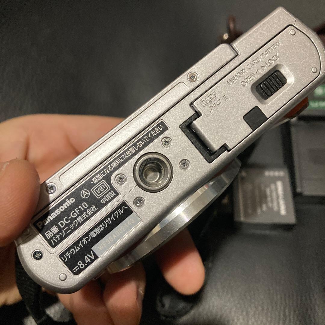 美品　最新LUMIX GF10ボディ&本革ボディケース&予備バッテリー&充電