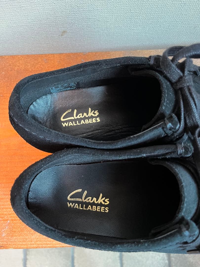【美品】　クラークスワラビー　Clarks Wallabees EVOブラック
