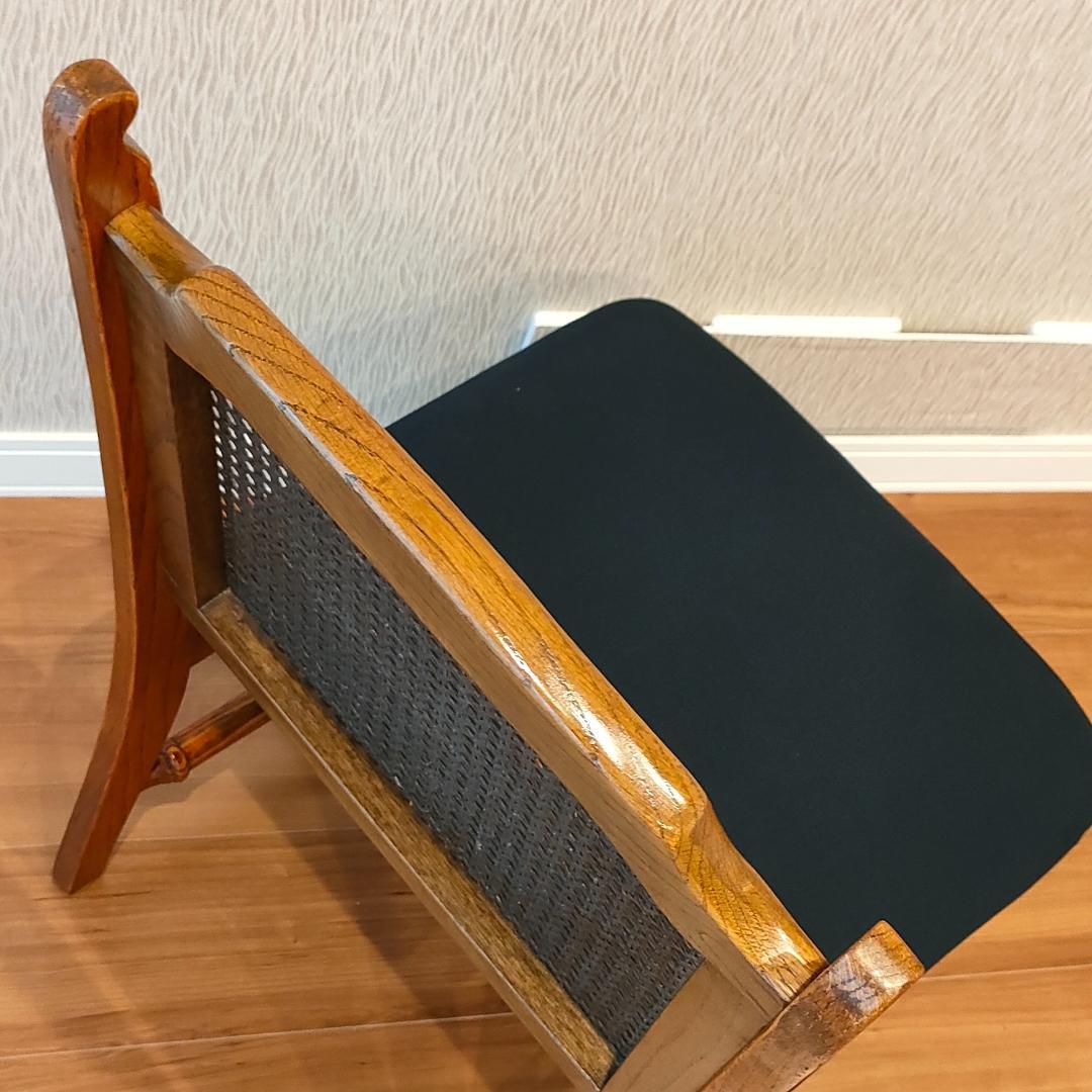 三越ブルージュ　ダイニングチェア　ラタンバック　三越製作所