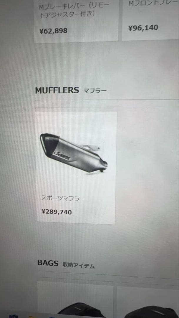  純正S1000RR M1000RR M1000Rマフラー アクラポビッチ