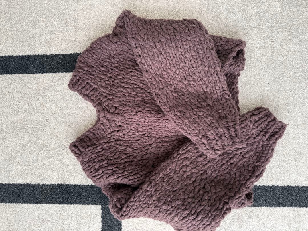 2wayハンドニットカーディガン　ブラウン