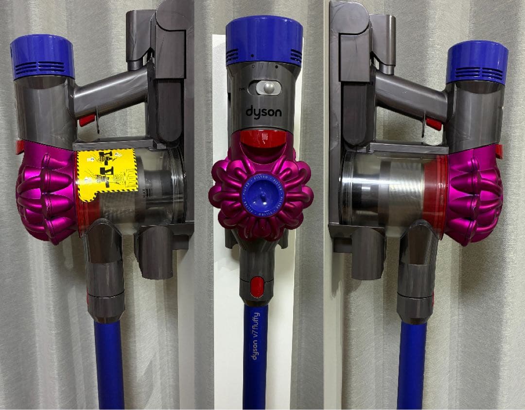 【美品】ダイソン dyson V7 fluffy 【新品】バッテリー36分