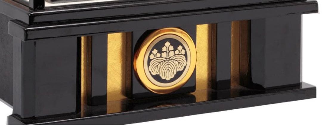 東京久月　五月人形　家紋付き兜飾りアクリルケース入・コンパクトサイズ