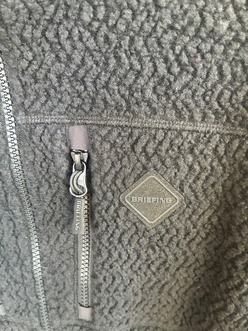 【美品】　ブリーフィングゴルフ　ウールボアベストブラック　2025年秋冬モデル