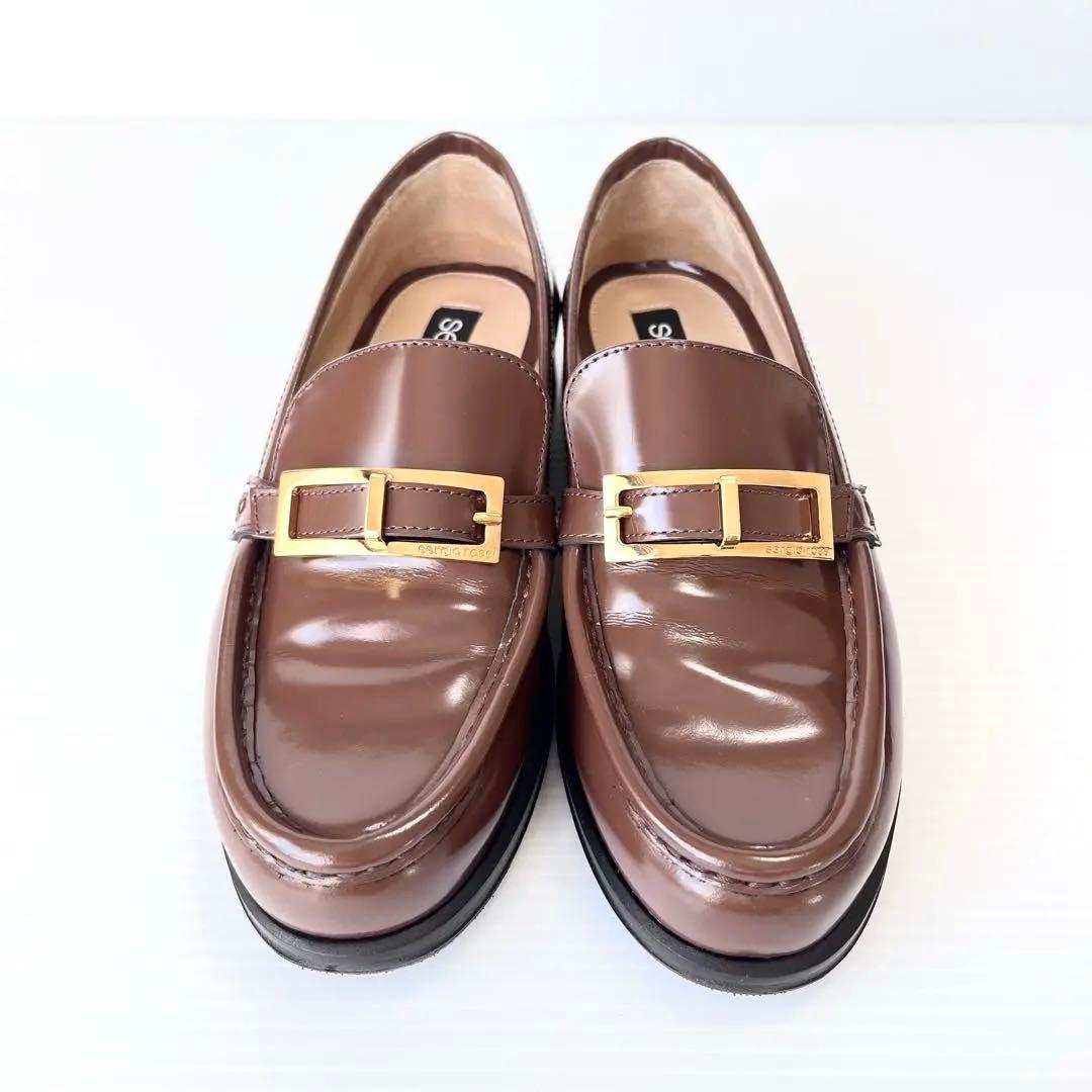 人気✨ セルジオロッシ SR NORA ローファー ブラウン バックル 23
