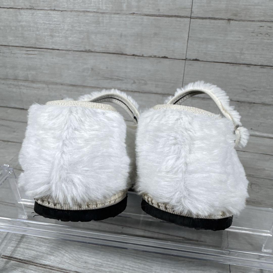 極美品　Sciuscia シューシャ　MARYJANE ファーシューズ　フラット