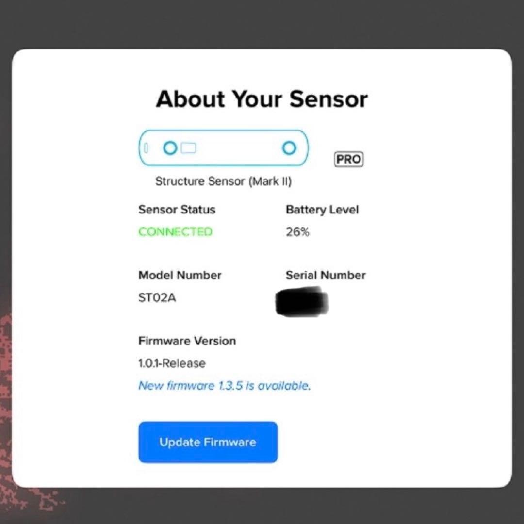 Structure Sensor MarkII ST02A ブラケット ケーブル
