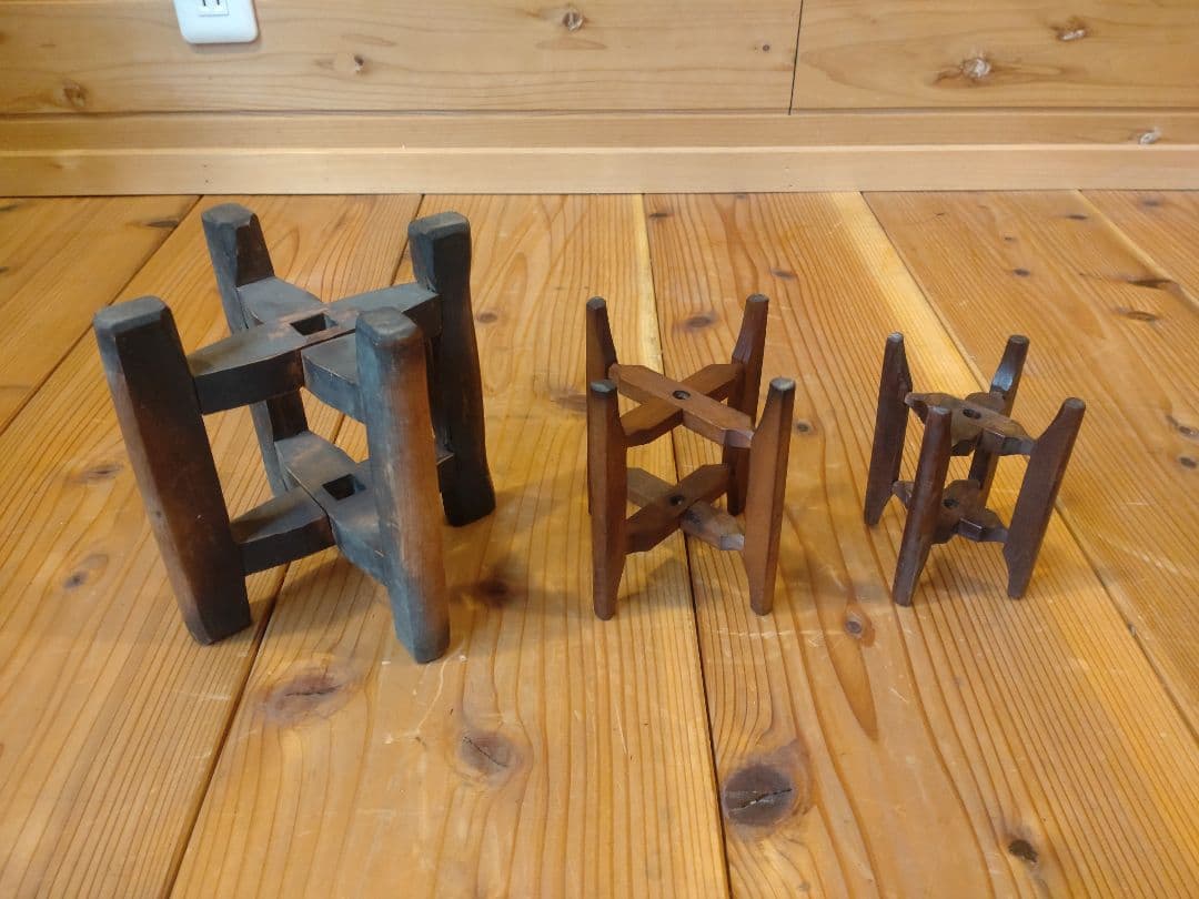 古民具　古道具　一斗桝と糸巻のセット　昭和レトロ　アンティーク