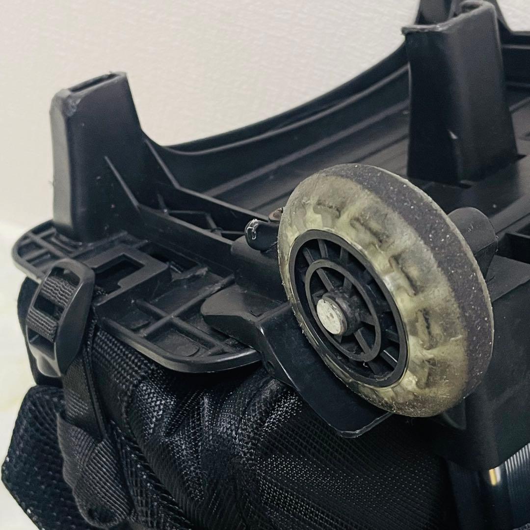 UDGレコードバッグ キャリーカート内蔵 Black インナーOrenge