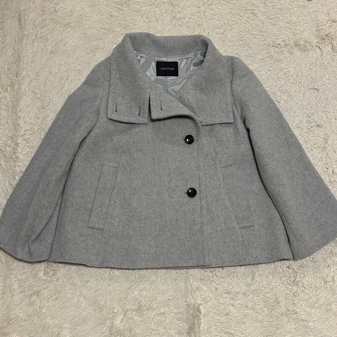 UNTITLED 2024AW 2WAYウールショートコート スーパー100’S