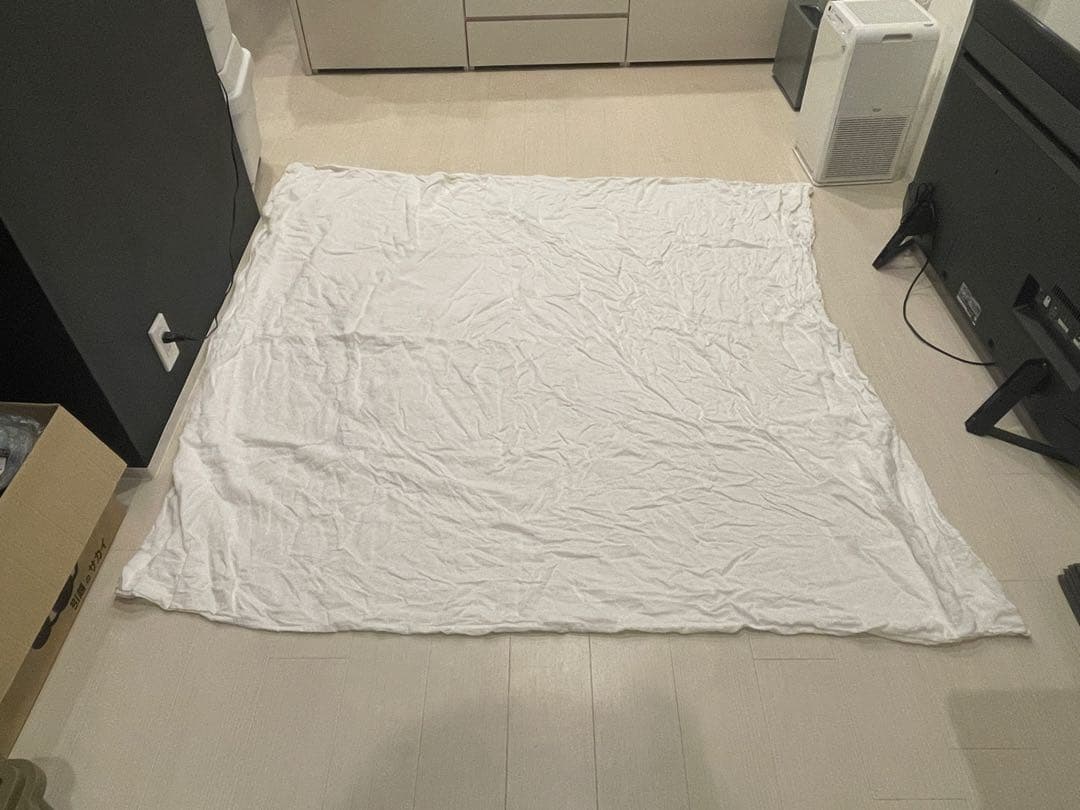 無印良品グレー羽毛掛け布団軽量一層式ダブル