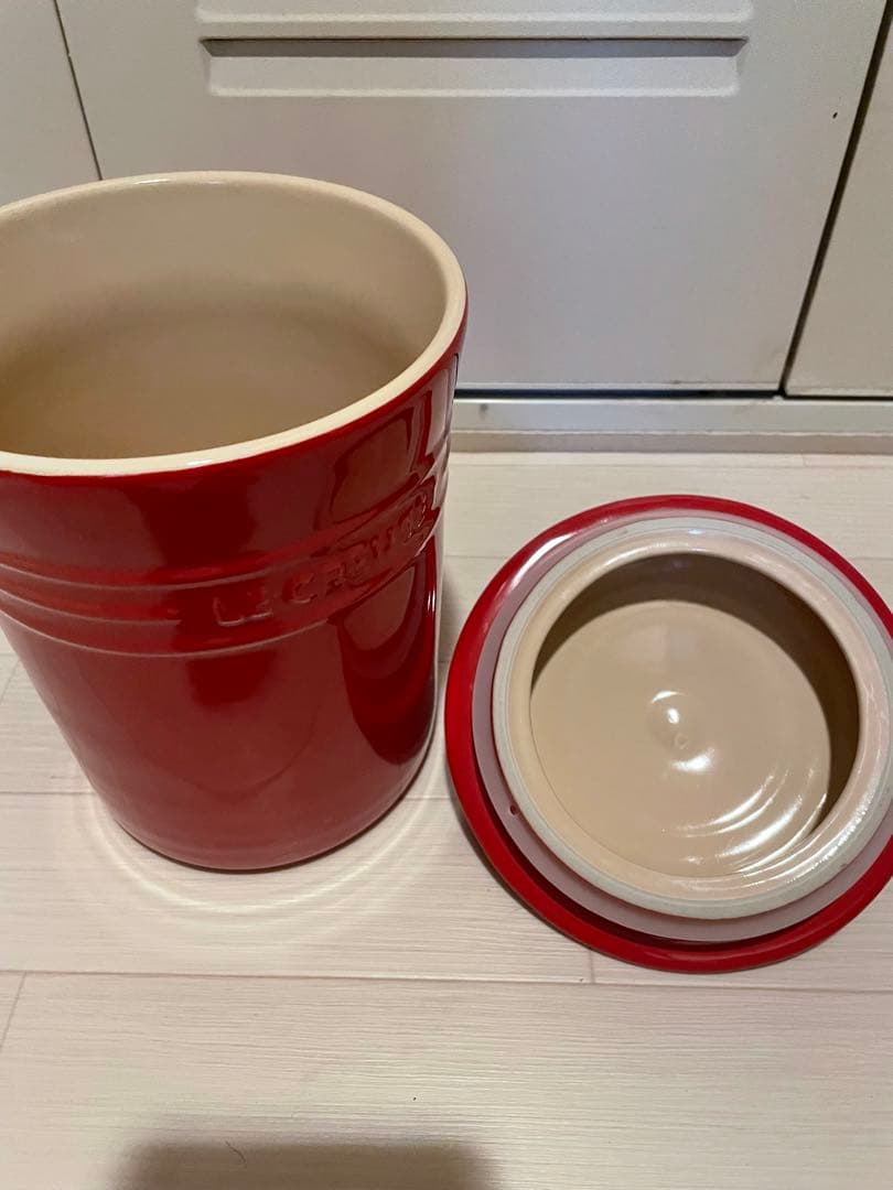 ル・ クルーゼ キャニスター フードストッカー レッド 特大