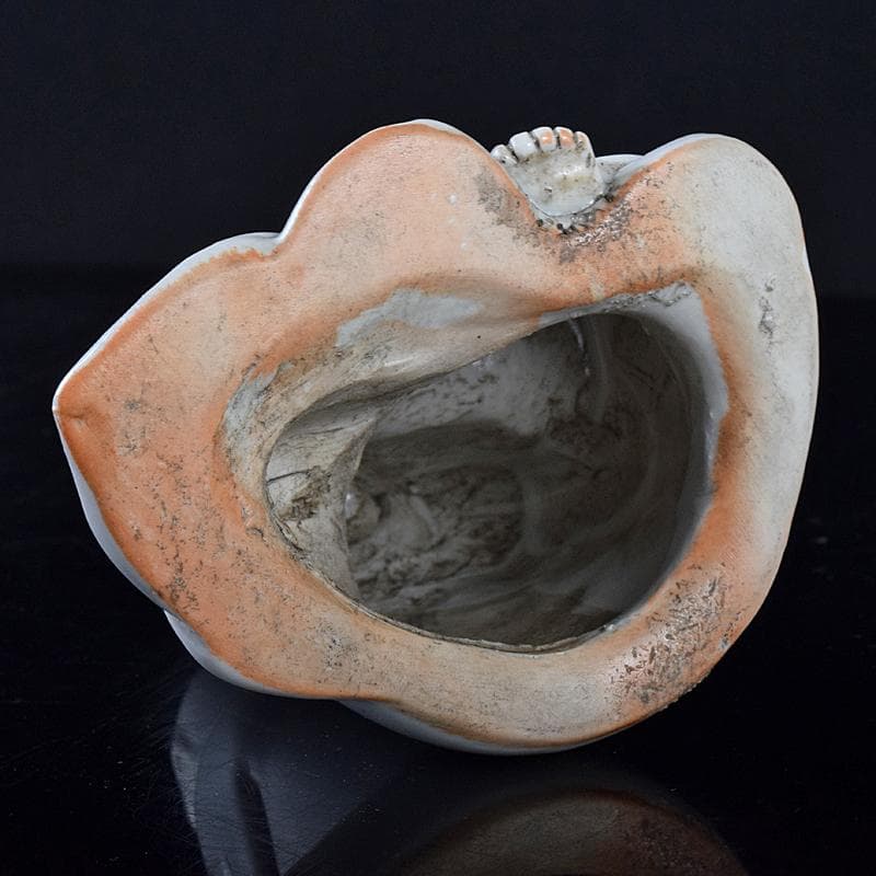 中国　徳化窯白磁　観音像　仏像　置物　V　R8485