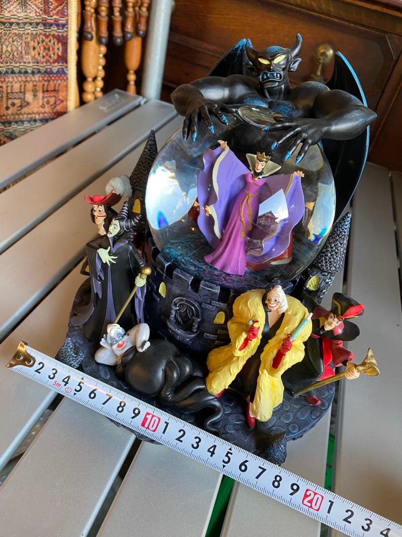 ディズニー　ヴィランズ　スノーグローブ　スノードーム　オルゴール付　レア